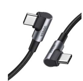 UGREEN Angled USB-C Cable Aluminum Case with Braided 1m (Black)